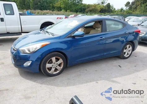 2013 Hyundai Elantra Gls from USA, damaged, VIN KMHDH4AEXDU994419